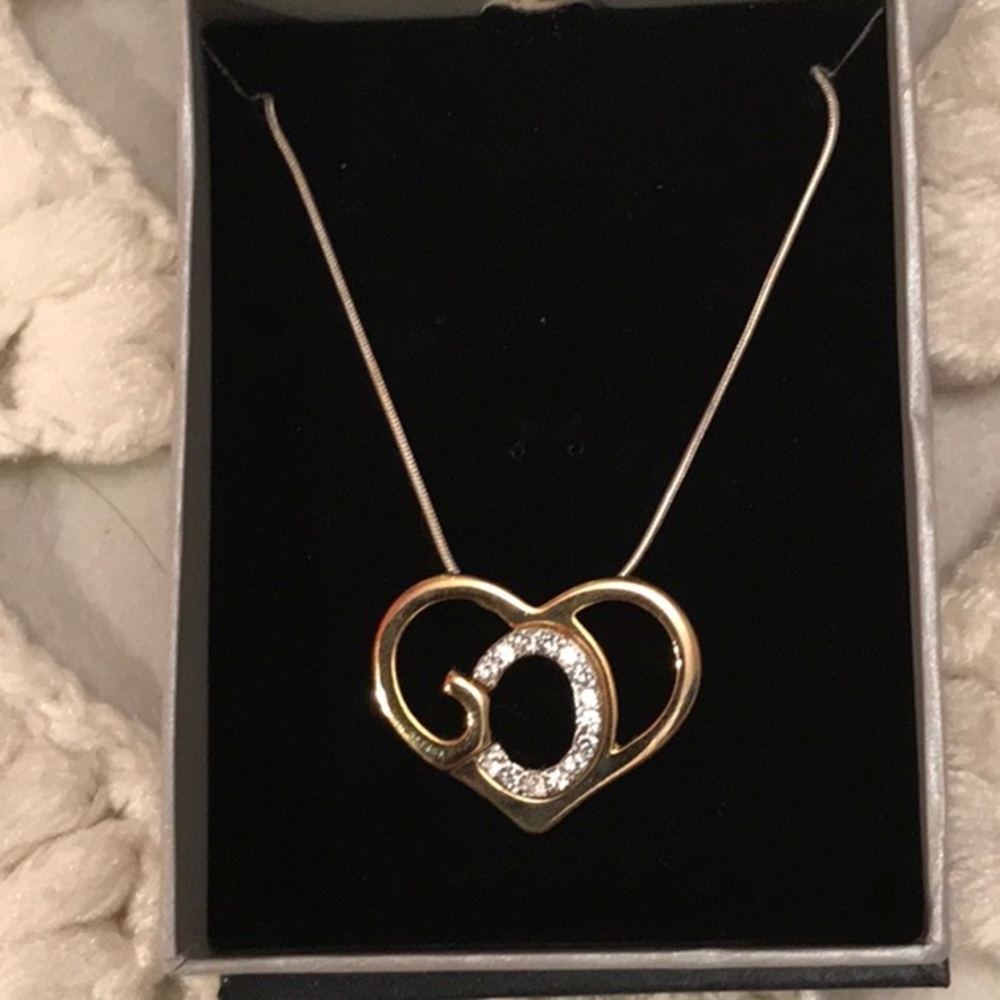 God’s Heart Faux Diamond Necklace